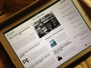 Who wouldn't love a magazine that adds new material in virtual time?  That's Zite. 